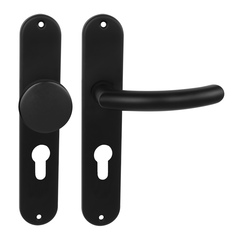 Klika na dveře BA - NERO - S BS - Černá matná