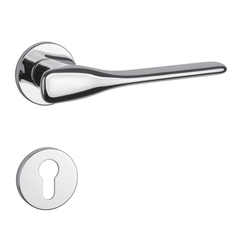 Klika na dveře AS - ORCHIDE - R 7S OC - Chrom lesklý