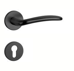 Klika na dveře AS - AMBROSIA - R 7S BS - Černá matná