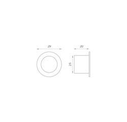 FT - madélko do čela posuvných dveří kulaté MT - R OGS - Bronz česaný matný