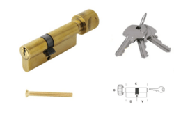 MP - Bezpečnostní vložka 60S - s knoflíkem OLS - Mosaz broušená