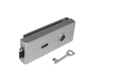 TI - Zámek na skleněné dveře OCS - Chrom broušený (96)