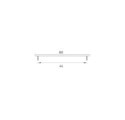 SRL - ALFA větrací mřížka šířka 60 x 250 mm F1 - Stříbrný elox