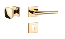 Klika na dveře AS - JASMINA - HR 7S OLV - Mosaz leštěná lakovaná