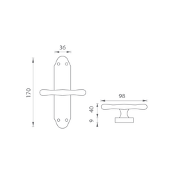 Rozvora na okno MP - ALT WIEN - rozvora NP - Nikl perla