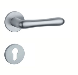 Klika na dveře AT - CYNIA - R 7S OCS - Chrom broušený