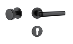 Klika na dveře AT - INULA - R 7S BS - Černá matná