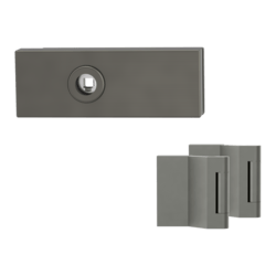 GK - PURISTO S - ZÁMEK na skleněné dveře - UV - magnetický (vč. závěsů) Kašmír šedá (77)