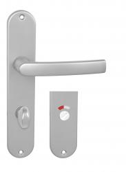 Klika na dveře BA - MIRA - S F1 - Stříbrný elox