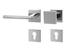 Klika na dveře MP - PRIMA - HR SQ6 OC - Chrom lesklý