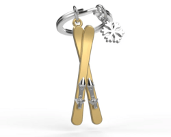 MTM151-01 MTM - KLÍČENKA - Lyže zlaté