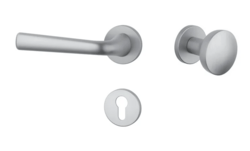 Klika na dveře AS - TULIPA - R 7S OCS - Chrom broušený