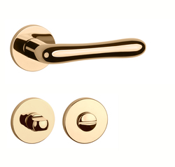 Klika na dveře AT - CYNIA - R 7S OLV PVD - Mosaz leštěná lakovaná PVD