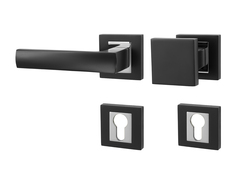 Klika na dveře MP - HOLLY - HR BS/OC - Černá matná / chrom lesklý