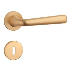 Klika na dveře AS - TULIPA - R 7S OLS - Mosaz broušená