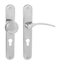 Klika na dveře MP - LAURA OC - Chrom lesklý