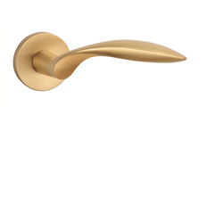 Klika na dveře AS - GERBERA - R 7S OLS - Mosaz broušená