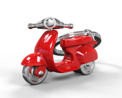 MTM933-01 MTM - KLÍČENKA - Moped červený