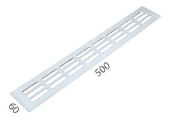 SRL - ALFA větrací mřížka šířka 60 x 500 mm Bílá komaxit