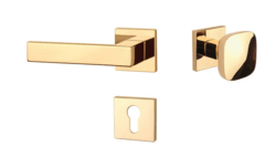 Klika na dveře AS - PINA - HR 7S OLV - Mosaz leštěná lakovaná