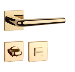 Klika na dveře AT - FUNKIA - HR 7S OLV PVD - Mosaz leštěná lakovaná PVD