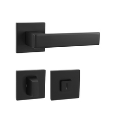 Klika na dveře MP - HIT - HR SQ6 BS - Černá matná