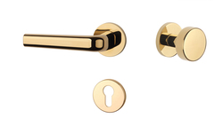 Klika na dveře AT - INULA - R 7S OLV PVD - Mosaz leštěná lakovaná PVD