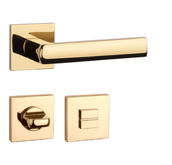 Klika na dveře AT - HOSTA - HR 7S OLV PVD - Mosaz leštěná lakovaná PVD