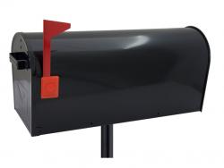 RR - POŠTOVNÍ SCHRÁNKA US ALU MAILBOX - T00218 Černá