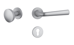 Klika na dveře AS - TULIPA - R 7S OCS - Chrom broušený