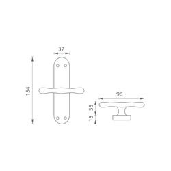 Rozvora na okno MP - ELEGANT - rozvora OBA - Antik bronz