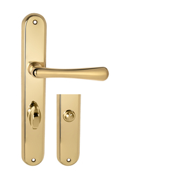 Klika na dveře NI - ELEGANT OLV - Mosaz leštěná lakovaná