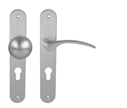 Klika na dveře MP - LAURA ECO OCS - Chrom broušený