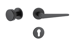 Klika na dveře AT - ARNICA - R 7S BS - Černá matná