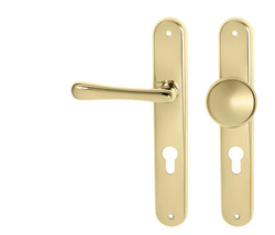 Klika na dveře MP - ELEGANT OLV - Mosaz leštěná lakovaná