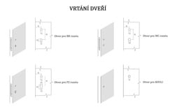 Klika na dveře VM - WIND OC - Chrom lesklý (39)