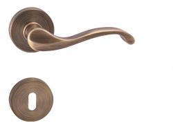 Klika na dveře FO - CAST - R OGS - Bronz česaný matný