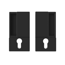 AGB - MUŠLE WAVE na otočné dveře PZ BS - Černá matná