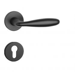 Klika na dveře AT - VERBENA - R 7S BS - Černá matná