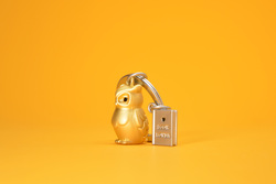 MTM279-01 MTM - KLÍČENKA - Sova zlatá