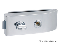 CT - 11000 Kování na skleněné dveře OC - Chrom lesklý