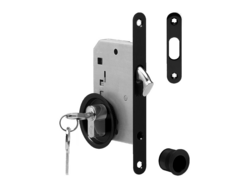 ATZ - Set na posuvné dveře kulatý 3970 PZ BS - Černá matná