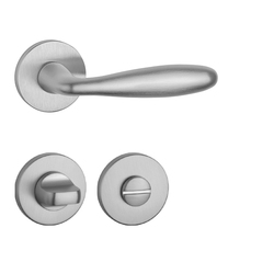 Klika na dveře AT - VERBENA - R 7S OCS - Chrom broušený