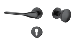 Klika na dveře AS - ORCHIDE - R 7S BS - Černá matná