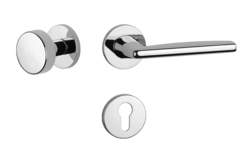 Klika na dveře AT - LUNA - R 7S OC - Chrom lesklý