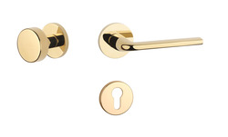 Klika na dveře AT - OLEANDRO - R 7S OLV PVD - Mosaz leštěná lakovaná PVD