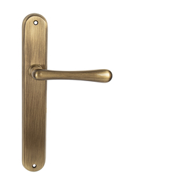 Klika na dveře NI - ELEGANT OGR - Bronz česaný lesklý