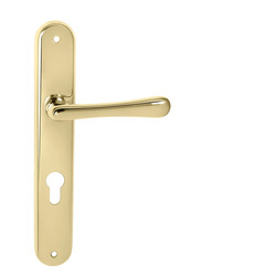 Klika na dveře MP - ELEGANT OLV - Mosaz leštěná lakovaná