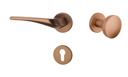 Klika na dveře AS - DALIA - R 7S CUM PVD - Měď matná PVD