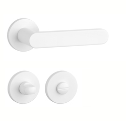 Klika na dveře AS - ALORA - R 7S WS - Bílá matná